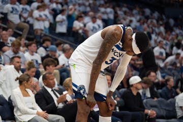 Jaden McDaniels and the Timberwolves were thoroughly beaten by the Warriors on Thursday night at Target Center.